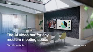 The AI video bar for any medium meeting space  Cisco Room Bar Pro [upl. by Assirral759]