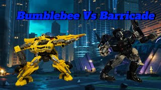 Bumblebee Vs Barricade Stop Motion [upl. by Ranip]