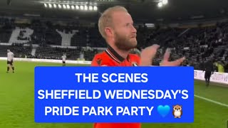 SHEFFIELD WEDNESDAY 🦉 PRIDE PARK PARTY 💙 swfc wawaw [upl. by Eidolem475]