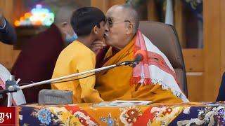 Dalai Lama seen kissing child on lips asks boy to suck his tongue DalaiLama Viral [upl. by Kathleen]