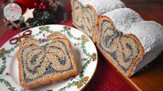 本場ドイツ•パウンド型で作る ポピーシードケシの実シュトーレンの作り方・レシピ＊Mohnstollen＊German Poppy Seed Stollen 202112 [upl. by Mauchi]