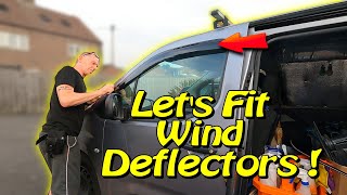 How to Fit Auto Clover Wind Deflectors Citroen Berlingo Van also Peugeot Partner amp Vauxhall Combo [upl. by Ailecec]