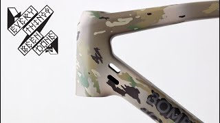 How to paint a bike camo in your garage [upl. by Eniac]