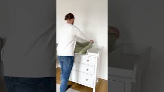 VorherNachher Wickelaufsatz für die IKEA HEMNES Kommode  Limmaland [upl. by Alyhc]