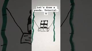 Lets draw a panda Tutorial🐼 [upl. by Niroht]