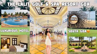 The Lalit golf amp spa resort Goa  best luxury hotel in South Goa Private beach  Room tour  buffet [upl. by Eiroj520]