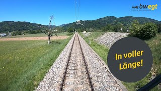 Führerstandsmitfahrt von der Schweiz in den Südschwarzwald mit bwegt [upl. by Eadwina237]