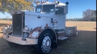 1962 peterbilt 351 needle nose walk around and will it start [upl. by Sucirdor]