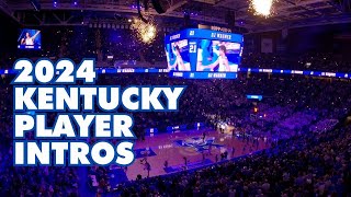 Kentucky basketball 2024 Pregame player introductions [upl. by Navarro540]