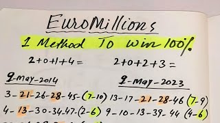 1 Method To Win EuroMillions Or Any Lottery [upl. by Toile760]