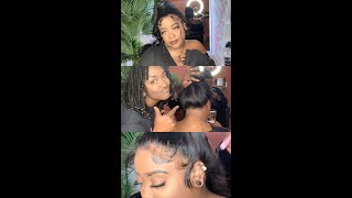 How To 360 Lace Wig Back Lace Install  Dola Hair [upl. by Gayelord]