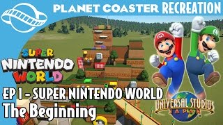 Planet Coaster  Super Nintendo World Episode 1 The Beginning [upl. by Savill387]