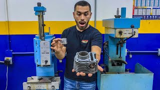 Aprende A Rectificar Un Cilindro De Moto  Con Piston Forjado 😱🔥 Revelamos Todo  La Fábrica CAP 2 [upl. by Morehouse]