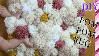 DIY Shaggy Pom Pom Rug [upl. by Goode]