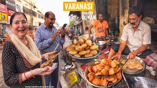 Varanasi Most Famous Chachi ki Dukan  108 Years Old  Kachori amp Jelebi  Street Food India [upl. by Forras]