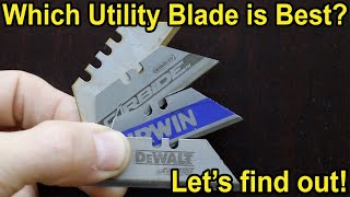 Which Utility Knife Blade Is Best Lets find out DeWalt Irwin Stanley Husky Kobalt Lenox [upl. by Shayne358]