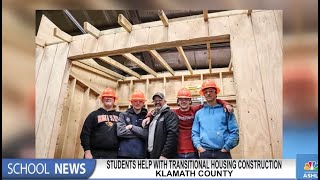 Klamath County students help with transitional housing construction [upl. by Lysander]