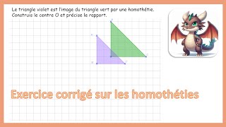 Correction dexercice sur les homothéties 13 [upl. by Viens]