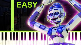 Balloras Music Box  FNAF Sister Location  EASY Piano Tutorial [upl. by Baelbeer]