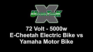 Super E Cheetah Electric Bike vs Yamaha Dirt Bike [upl. by Ajroj]