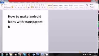 how to make android icons with transparent background material design [upl. by Sidky25]