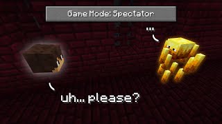 Can You Beat Minecraft Spectator Mode [upl. by Ellinad]