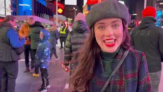 A Silent Night Surprise in Times Square  LightTheWorld [upl. by So]