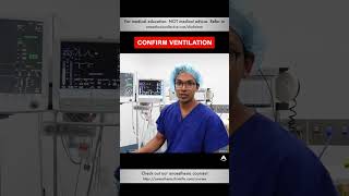 Confirm Ventilation  anesthesiology anesthesia ventilator oxygenation [upl. by Ralli]