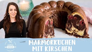 Marmorkuchen mit Kirschen  DonauwellenGugelhupf 😍🙌🏻 I Einfach Backen [upl. by Eseerahs]