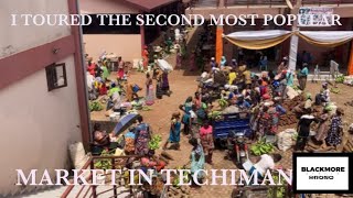 I toured the second most popular market in TechimanBono EastGhana [upl. by Cecelia]