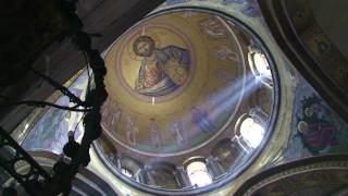 Jerusalem Church of the Holy Sepulchre Catholicon and Omphalos [upl. by Alesig]