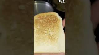 How to make toast 101 pt2 funny vlog eatseverything travel hangry food [upl. by Onivag]