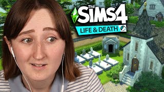 i built a CEMETERY with The Sims 4 Life amp Death [upl. by Ulda961]