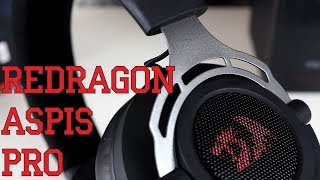 Обзор игровых наушников Redragon Aspis Pro  Профессиональная гарнитура за копейки [upl. by Nyhagen]