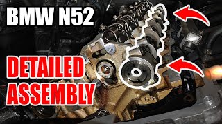 BMW N52 Engine Valve Stem Seals Replacement Part 3 of 3  Detailed Assembly [upl. by Ardnak]