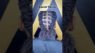 Barrel Twists locstyles locsjourney naturalhairstylist [upl. by Gabrila]