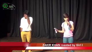 Zakir Khan Sakht Launda Roasted by a Girl  oye its sharma [upl. by Batsheva]