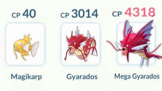 UNEXPECTED ENDING 😵 while Using Shiny MEGA GYARADOS Evolution Line Pokemon Go [upl. by Aneerak]