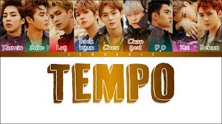 EXO 엑소  TEMPO 템포 Color Coded Lyrics HanRomEng [upl. by Eednar]