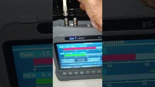 Satlink ST6986 tuner sensitivity with active coax antenna [upl. by Ahsinnod285]