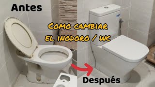 Como cambiar el inodoro  wc  BRICOS JUNA [upl. by Elconin449]