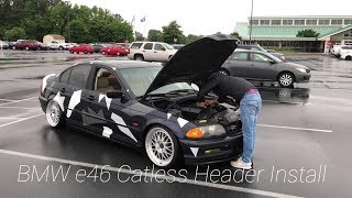 Installing Catless Headers on My BMW E46 [upl. by Kehr]