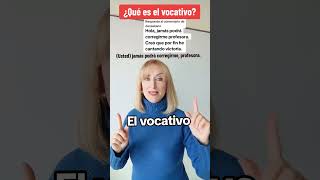 ¿QUÉ es el VOCATIVO ortografía sintaxis EBAU selectividad spanishteacher [upl. by Acirretal]