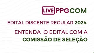 Live Entenda o Edital da Seleção do Mestrado em Comunicação da UFMT [upl. by Kinelski349]