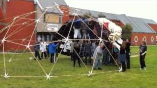 Building a geodesic dome at Melbourne Juggling Convention [upl. by Fulton]