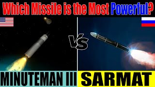 RS28 Sarmat vs LGM30 Minuteman III COMPARISON  Intercontinental Ballistic Missiles [upl. by Enelam]