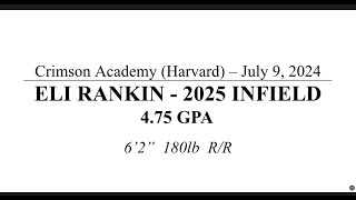 Eli Rankin 2025 INF  Harvard Camp July 9 2024 [upl. by Yesllek]