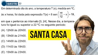 Trigonometria  VESTIBULAR SANTA CASA 2025  Função Trigonométrica [upl. by Leander]