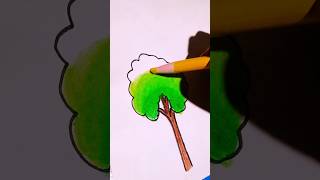 Tree drawing and colouring shorts art drawing apt viralshort pop lyrics music cover song [upl. by Mcclelland]