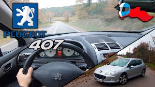 2008 Peugeot 407 SW HDi 100kW POV 4K Test Drive Hero 4 ACCELERATION ELASTICITY amp DYNAMIC [upl. by Eillim]